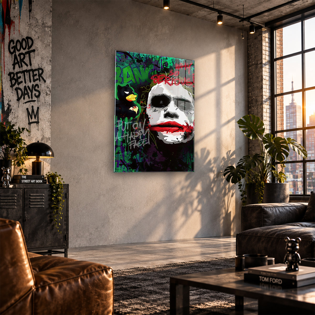 Acrylglas Wandbild - Joker Face