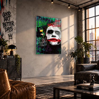 Acrylglas Wandbild - Joker Face
