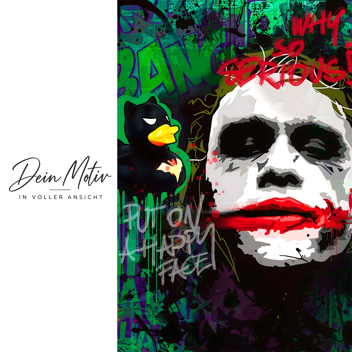 Acrylglas Wandbild - Joker Face