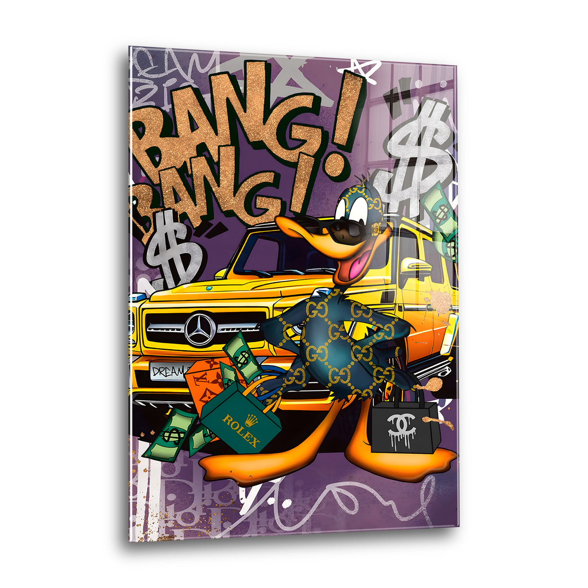 Acrylglas Wandbild - Rich Duck