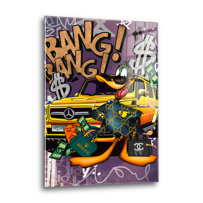Acrylglas Wandbild - Rich Duck