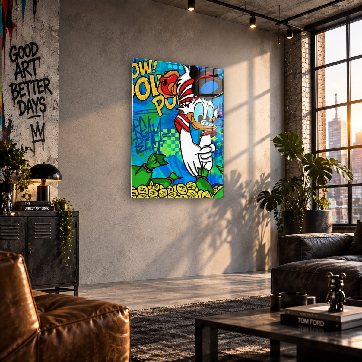 Acrylglas Wandbild - Swimming Money