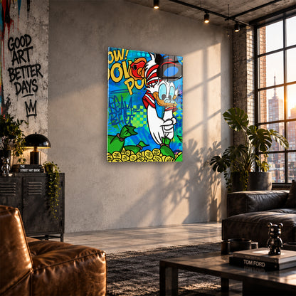 Acrylglas Wandbild - Swimming Money
