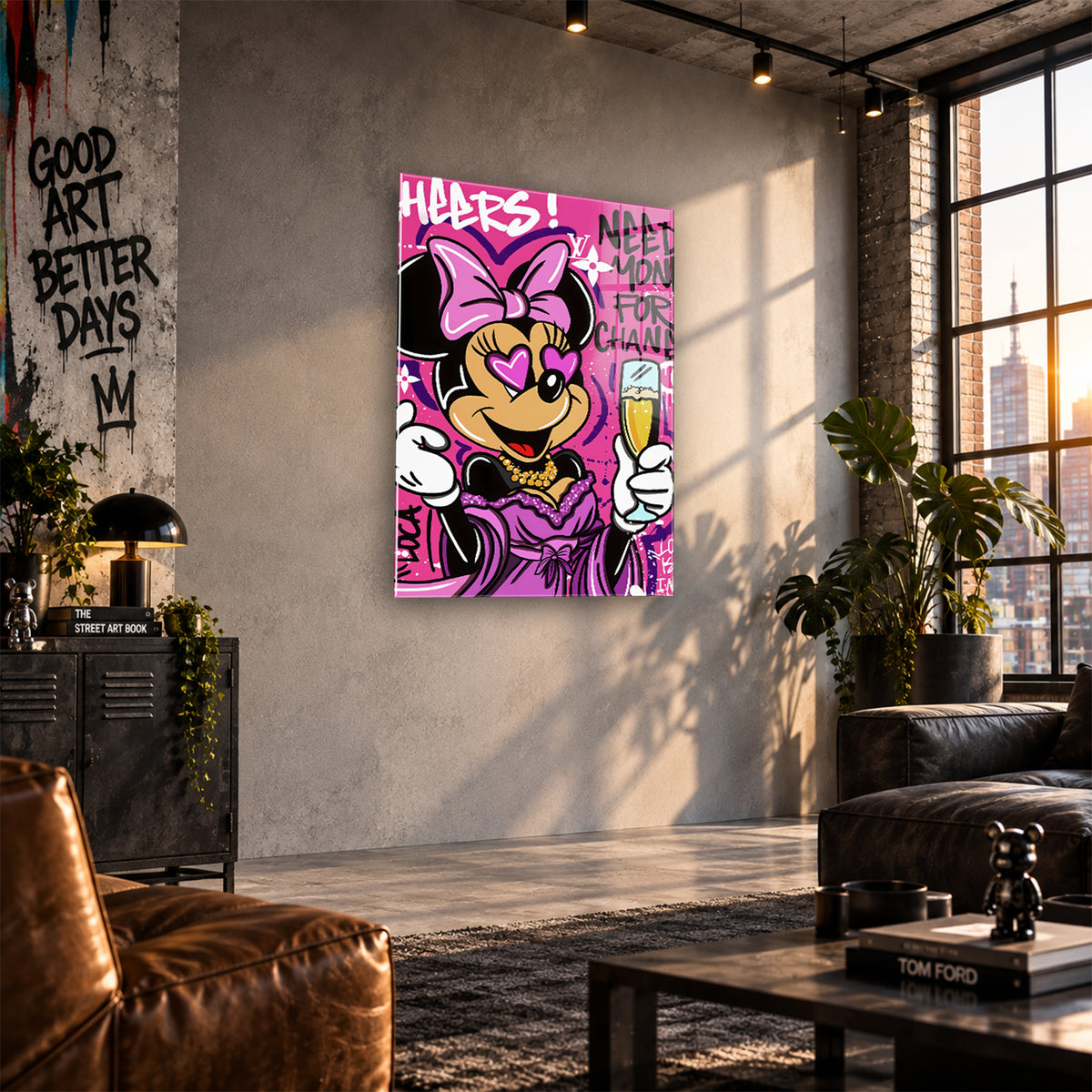 Acrylglas Wandbild - Shopping Mouse
