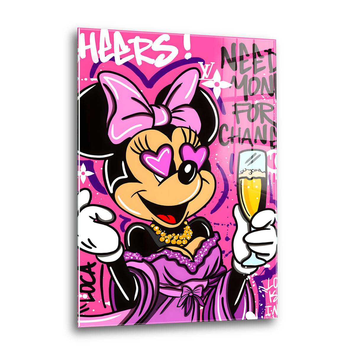 Acrylglas Wandbild - Shopping Mouse