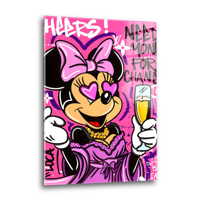 Acrylglas Wandbild - Shopping Mouse