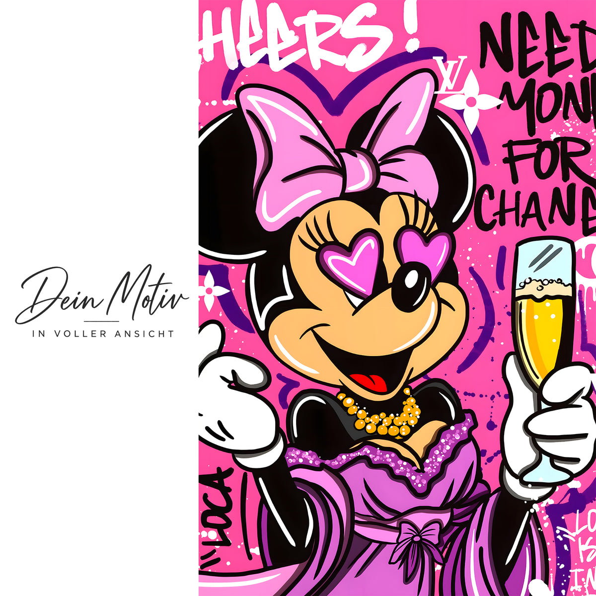 Acrylglas Wandbild - Shopping Mouse