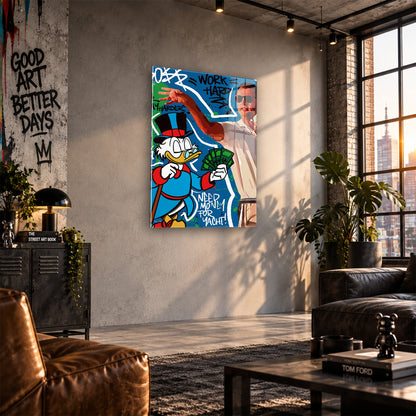 Acrylglas Wandbild - Cash Thrower