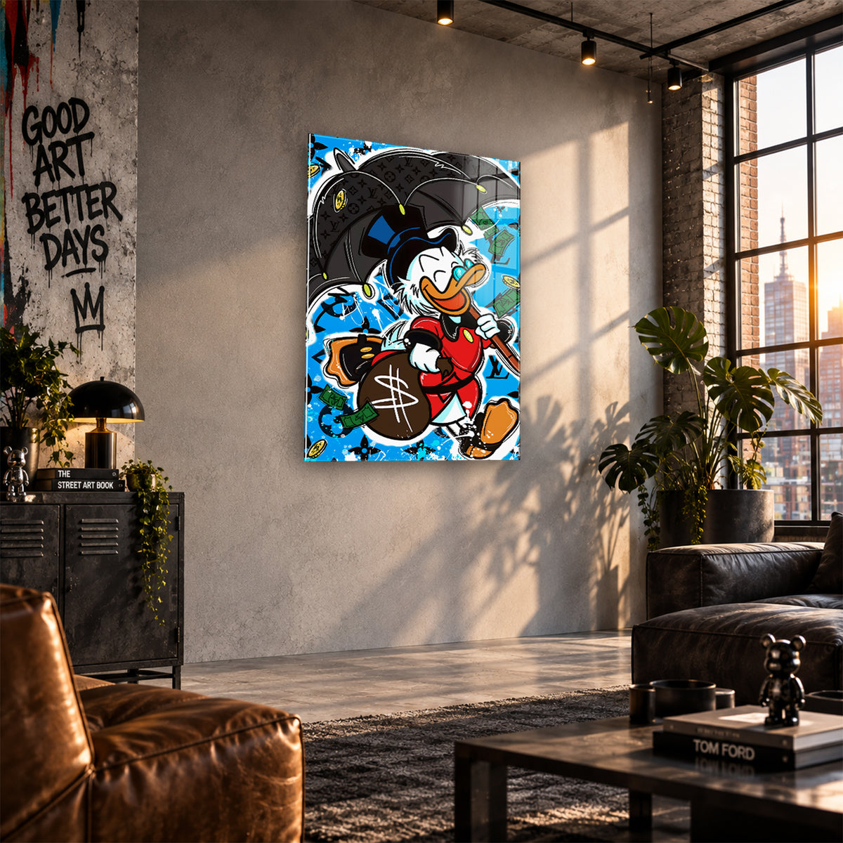 Acrylglas Wandbild - Money Rain