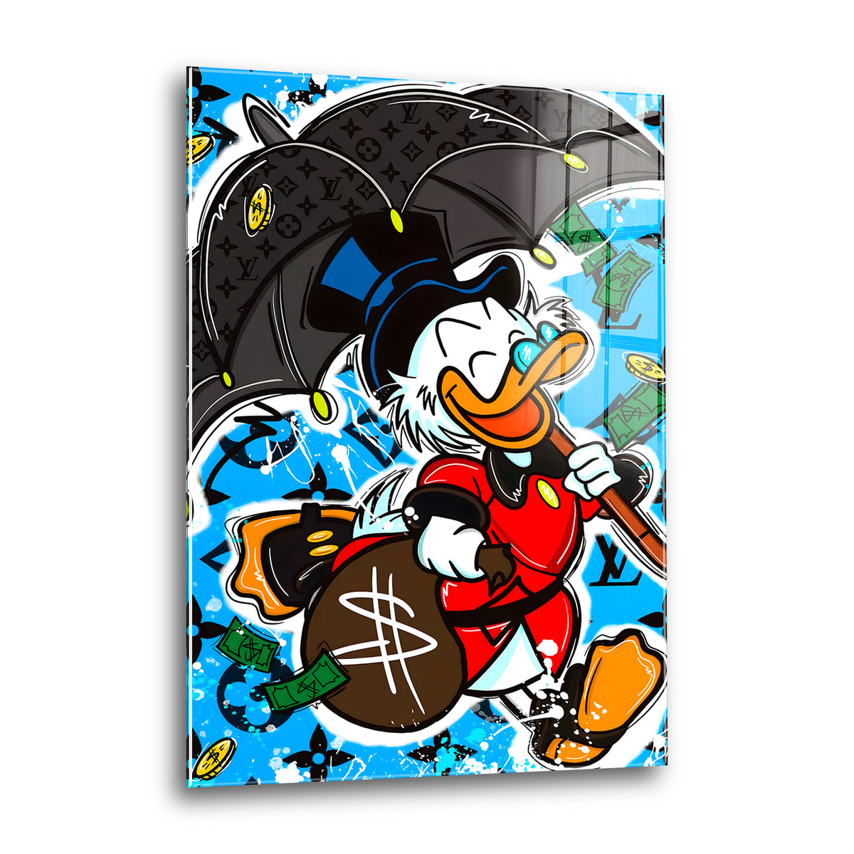 Acrylglas Wandbild - Money Rain