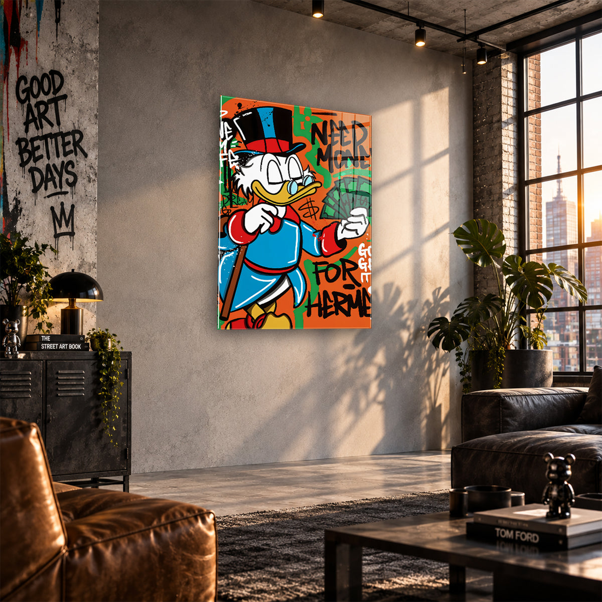 Acrylglas Wandbild - Need Money