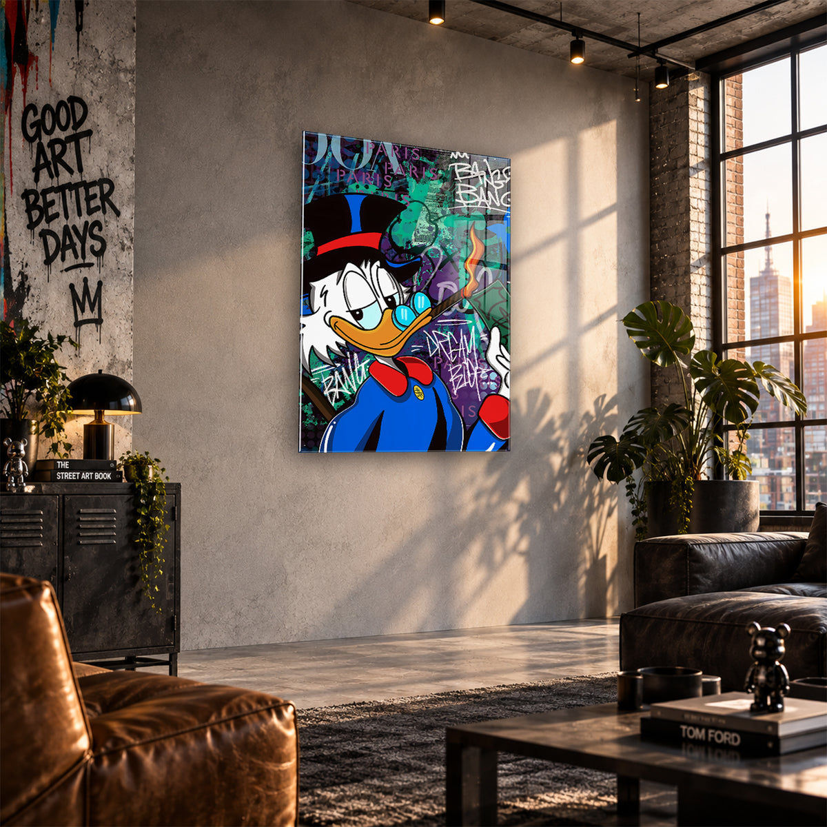 Acrylglas Wandbild - Cigar Duck