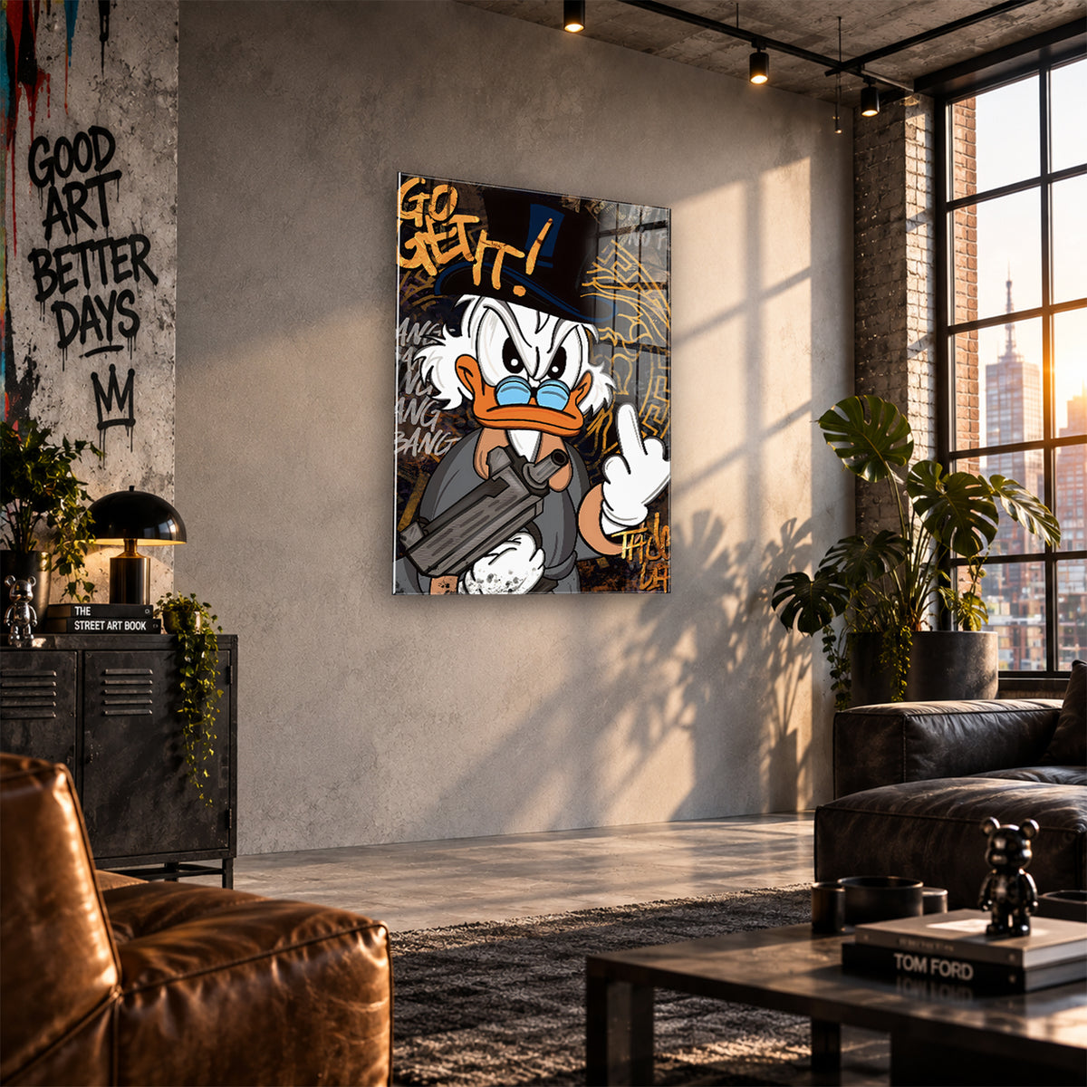 Acrylglas Wandbild - Mafia Duck