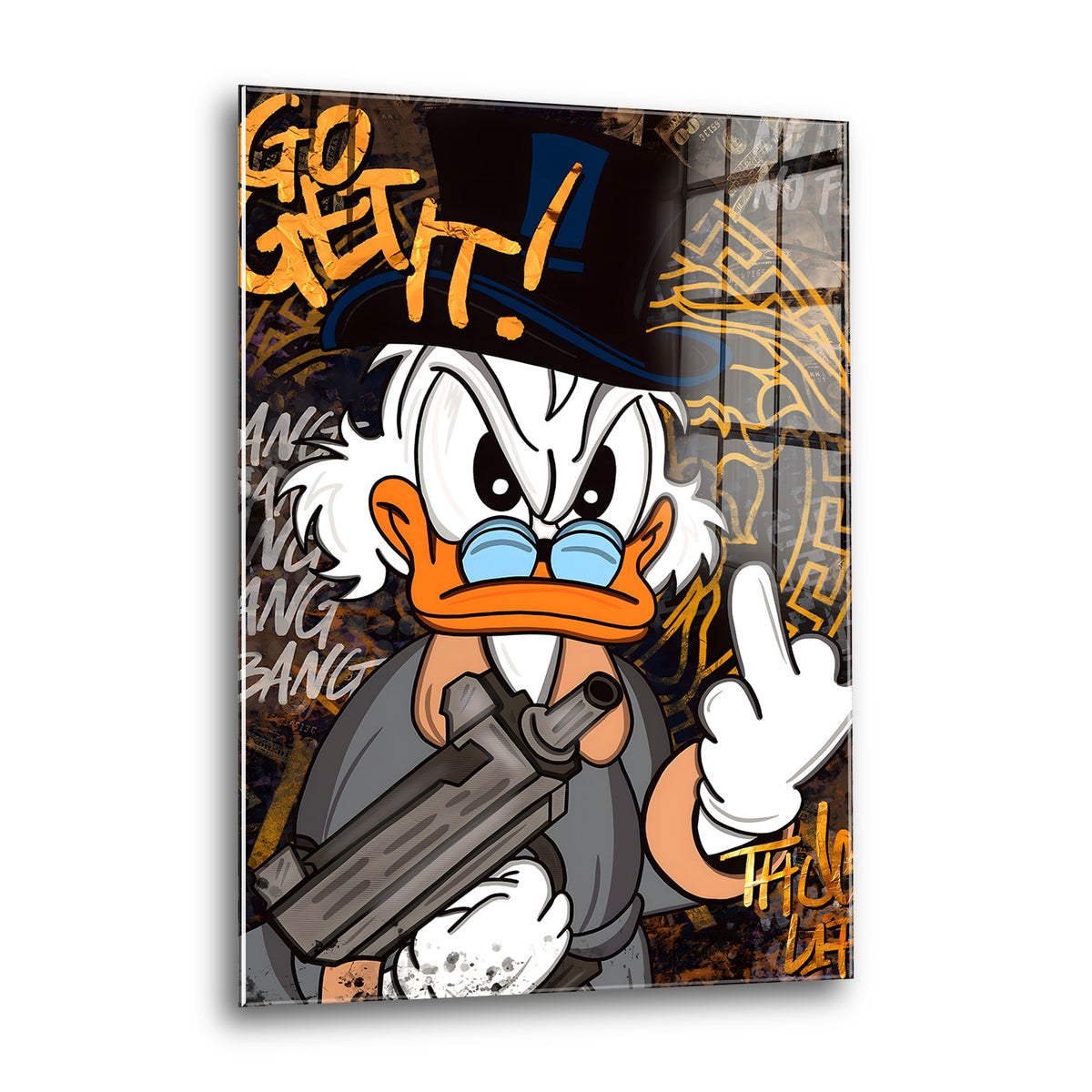 Acrylglas Wandbild - Mafia Duck