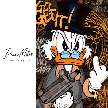 Acrylglas Wandbild - Mafia Duck