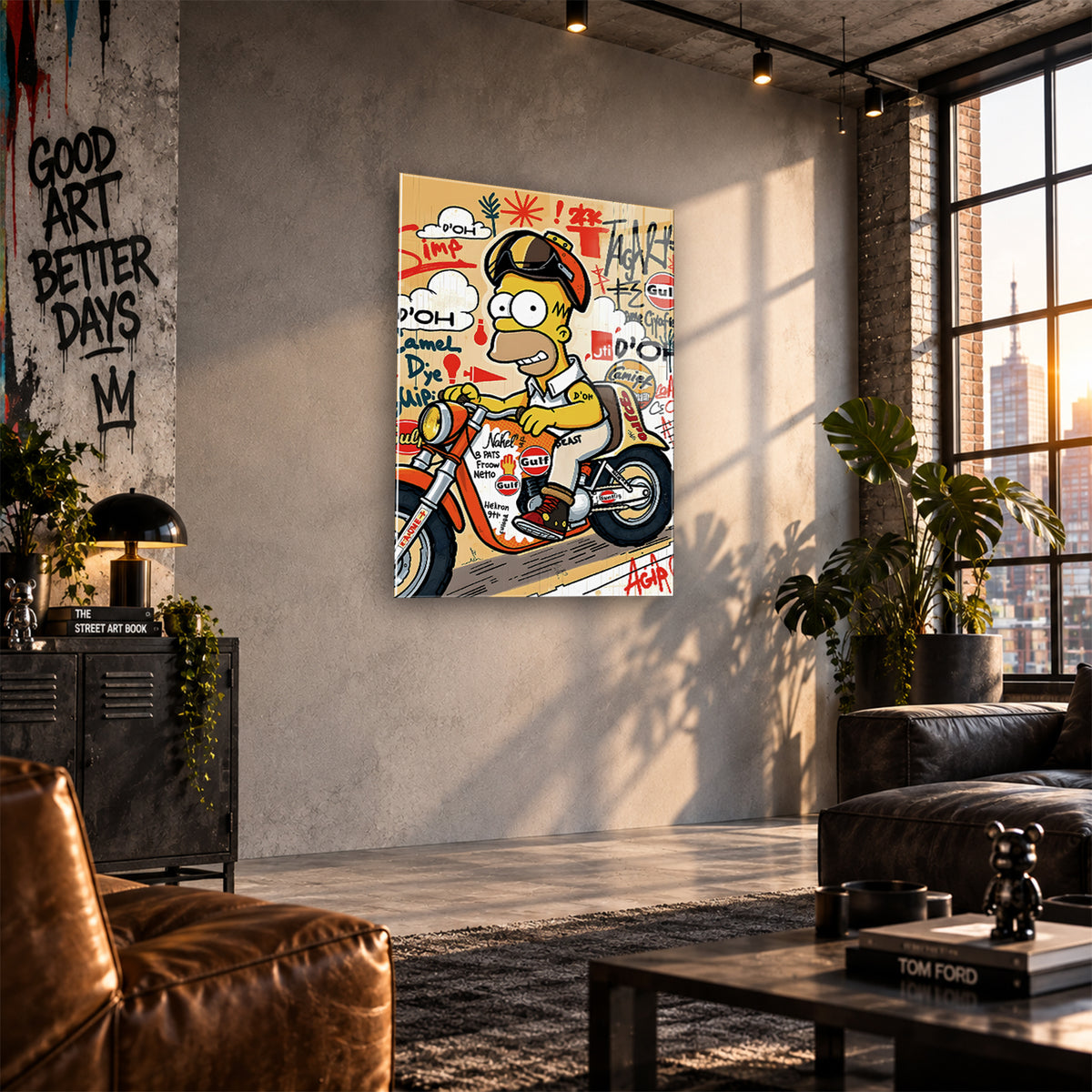 Acrylglas Wandbild -Yellow Ride