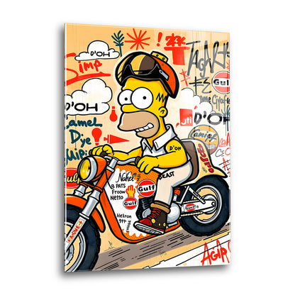 Acrylglas Wandbild -Yellow Ride
