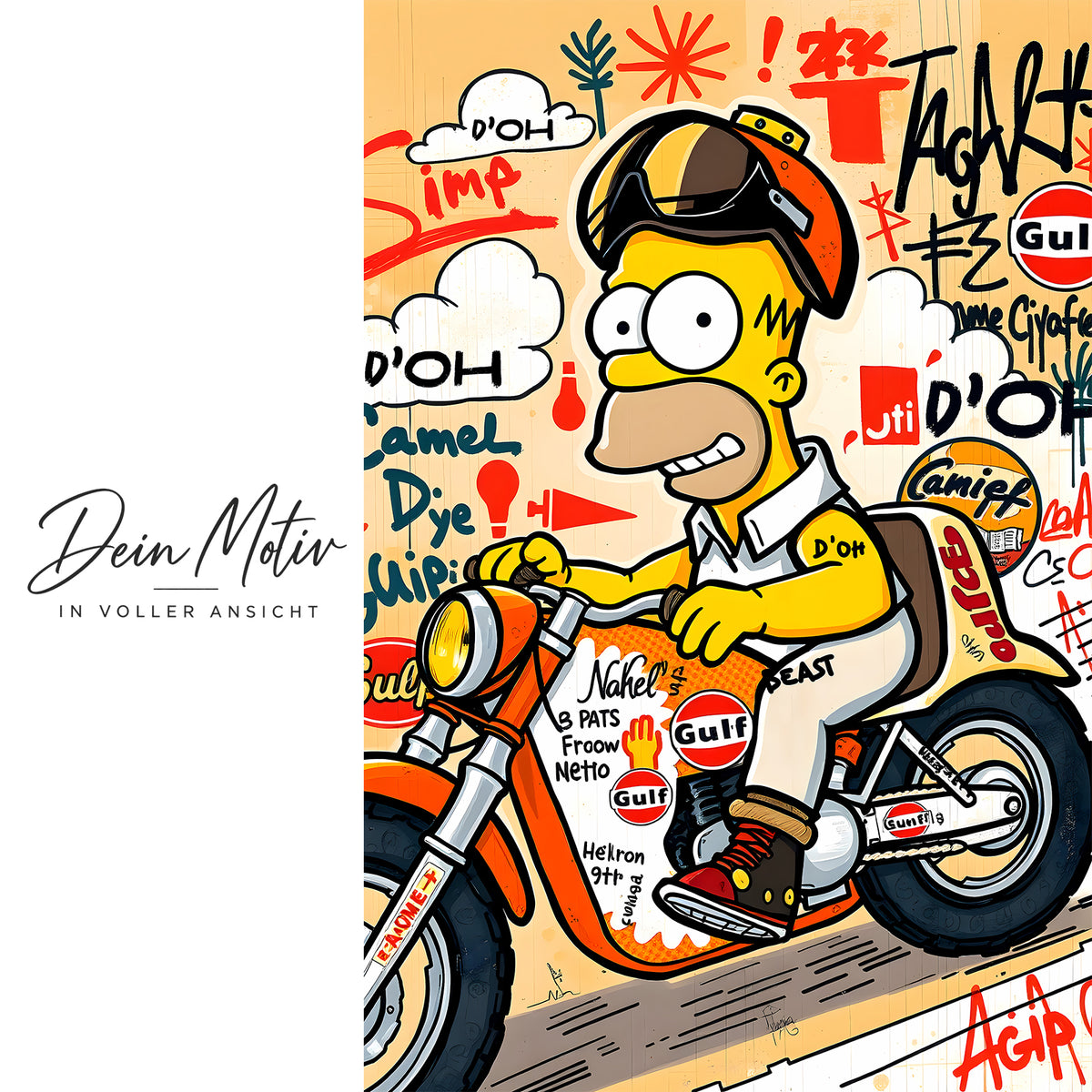Acrylglas Wandbild -Yellow Ride