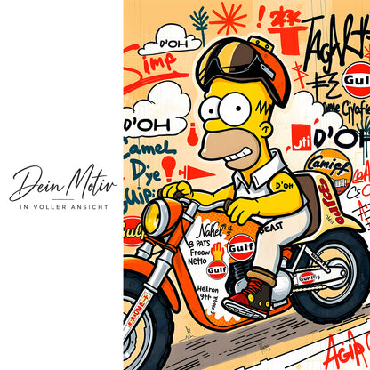 Acrylglas Wandbild -Yellow Ride
