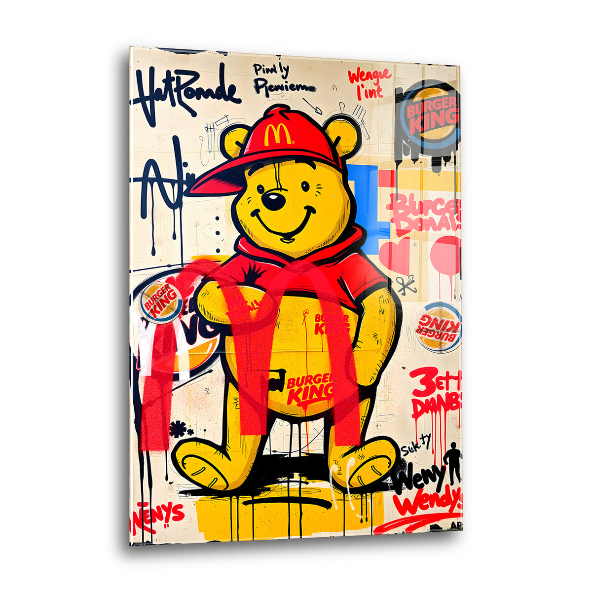 Acrylglas Wandbild -Red M