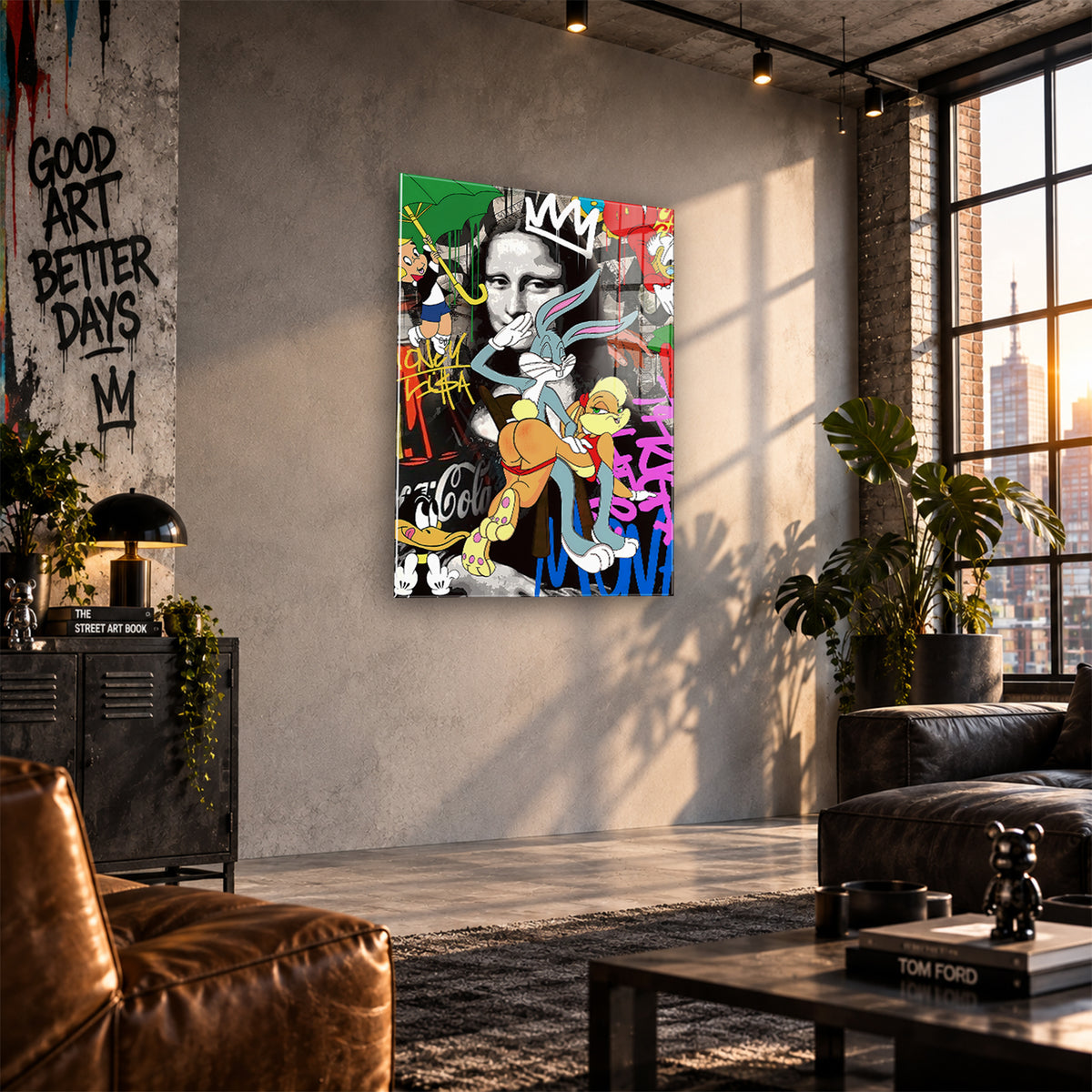 Acrylglas Wandbild -Cartoon Chaos