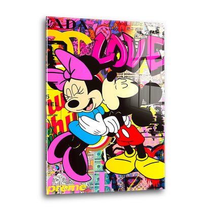 Acrylglas Wandbild -Pink Love