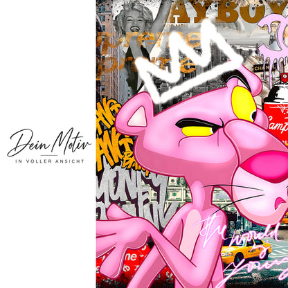 Acrylglas Wandbild -Pink Panther