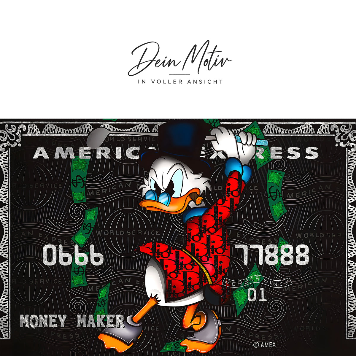 Acrylglas Wandbild -Credit Card