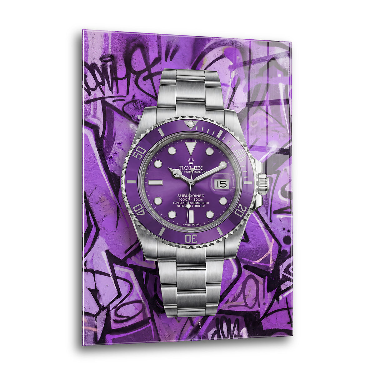 Acrylglas Wandbild - Purple Watch