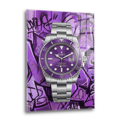 Acrylglas Wandbild - Purple Watch