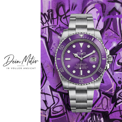 Acrylglas Wandbild - Purple Watch