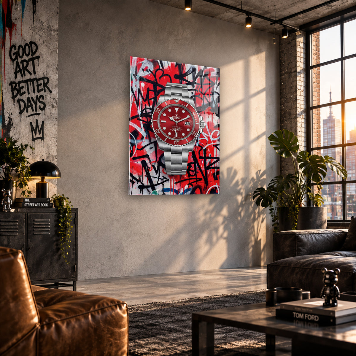 Acrylglas Wandbild -Red Watch