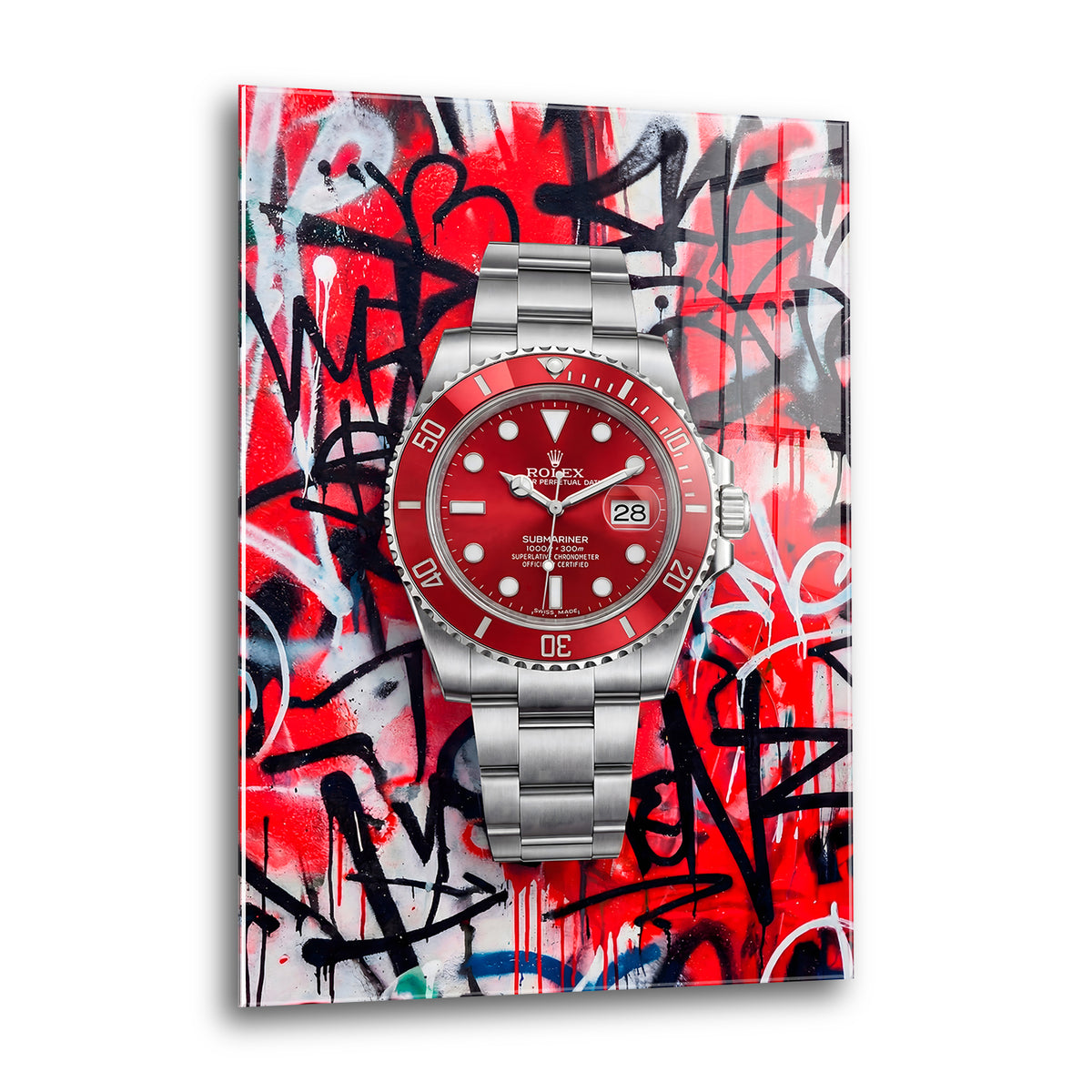 Acrylglas Wandbild -Red Watch