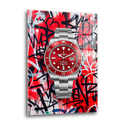 Acrylglas Wandbild -Red Watch