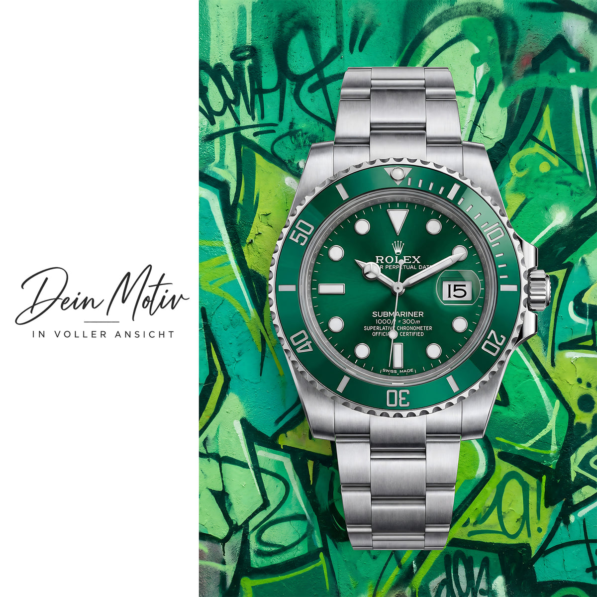 Acrylglas Wandbild -Green Watch