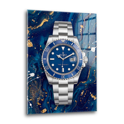 Acrylglas Wandbild -Blue Watch