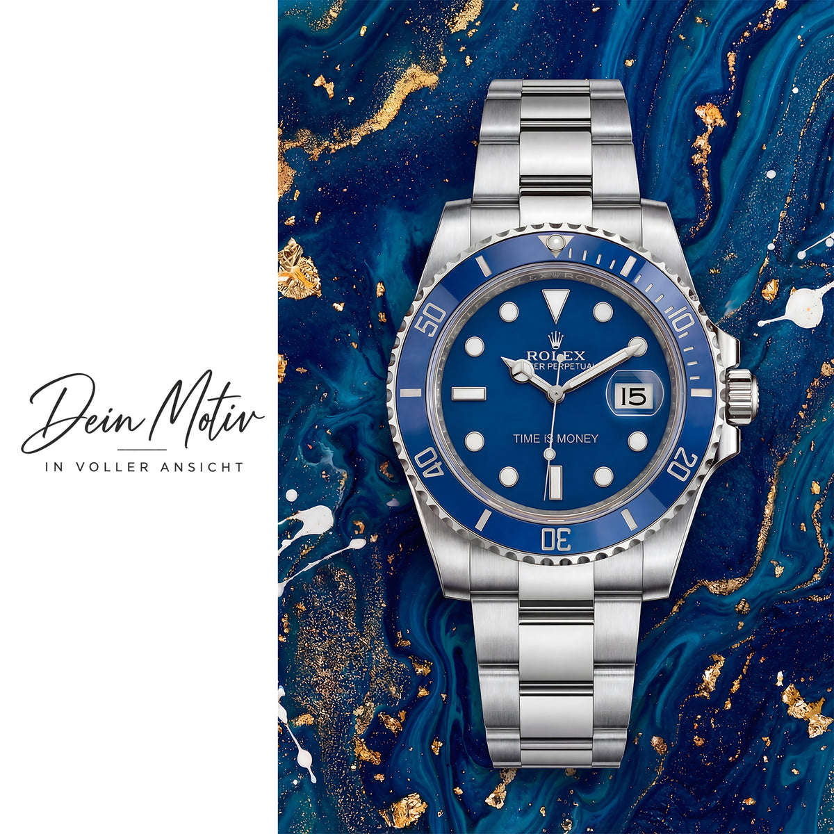 Acrylglas Wandbild -Blue Watch