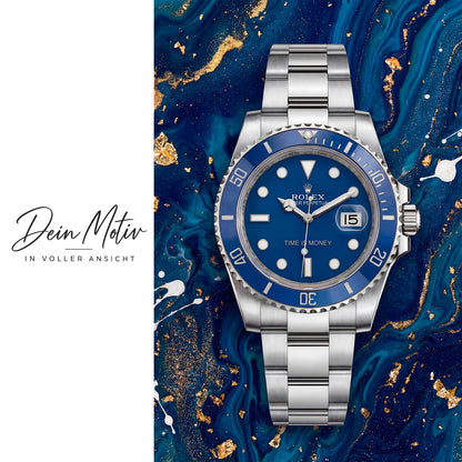 Acrylglas Wandbild -Blue Watch