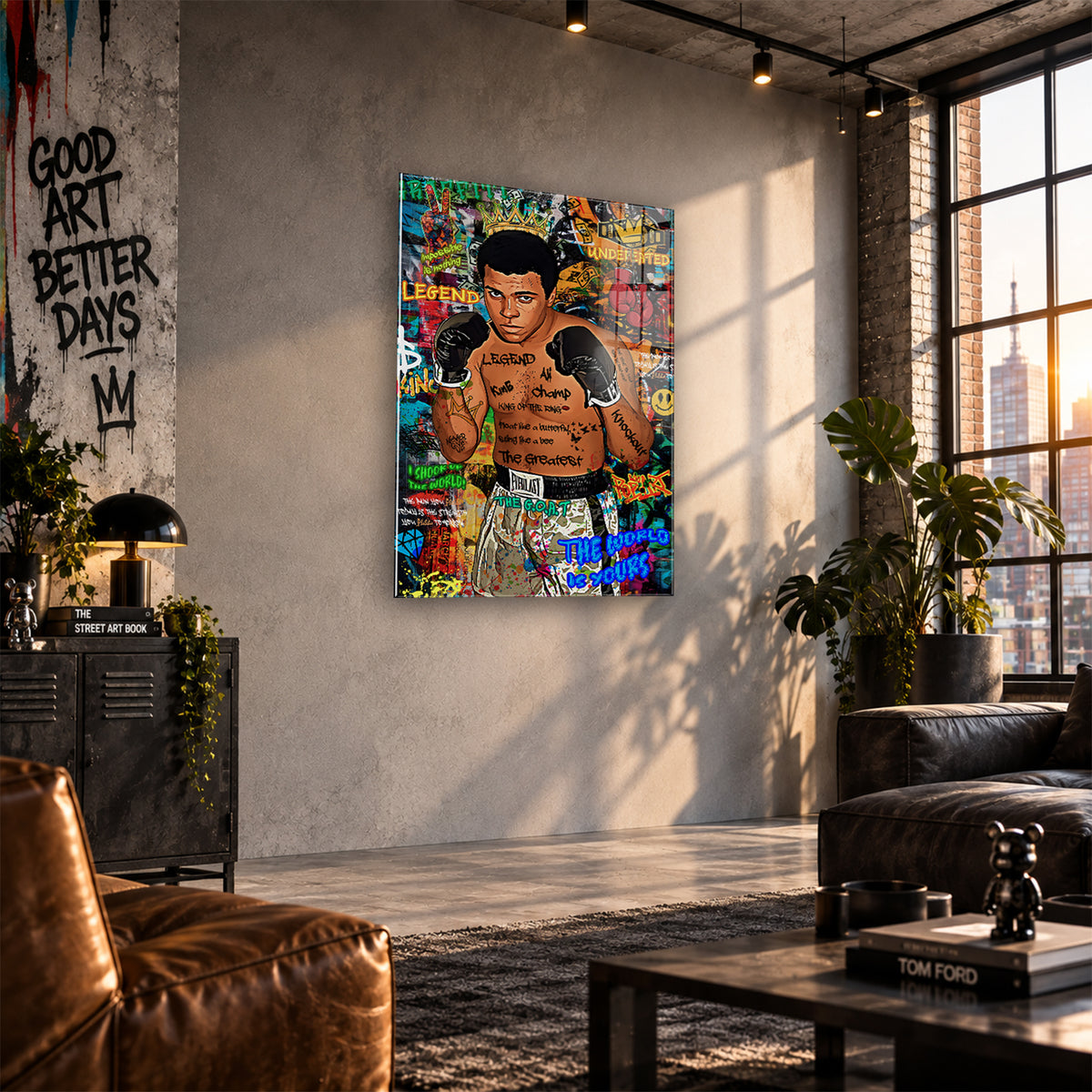 Acrylglas Wandbild -Boxing King