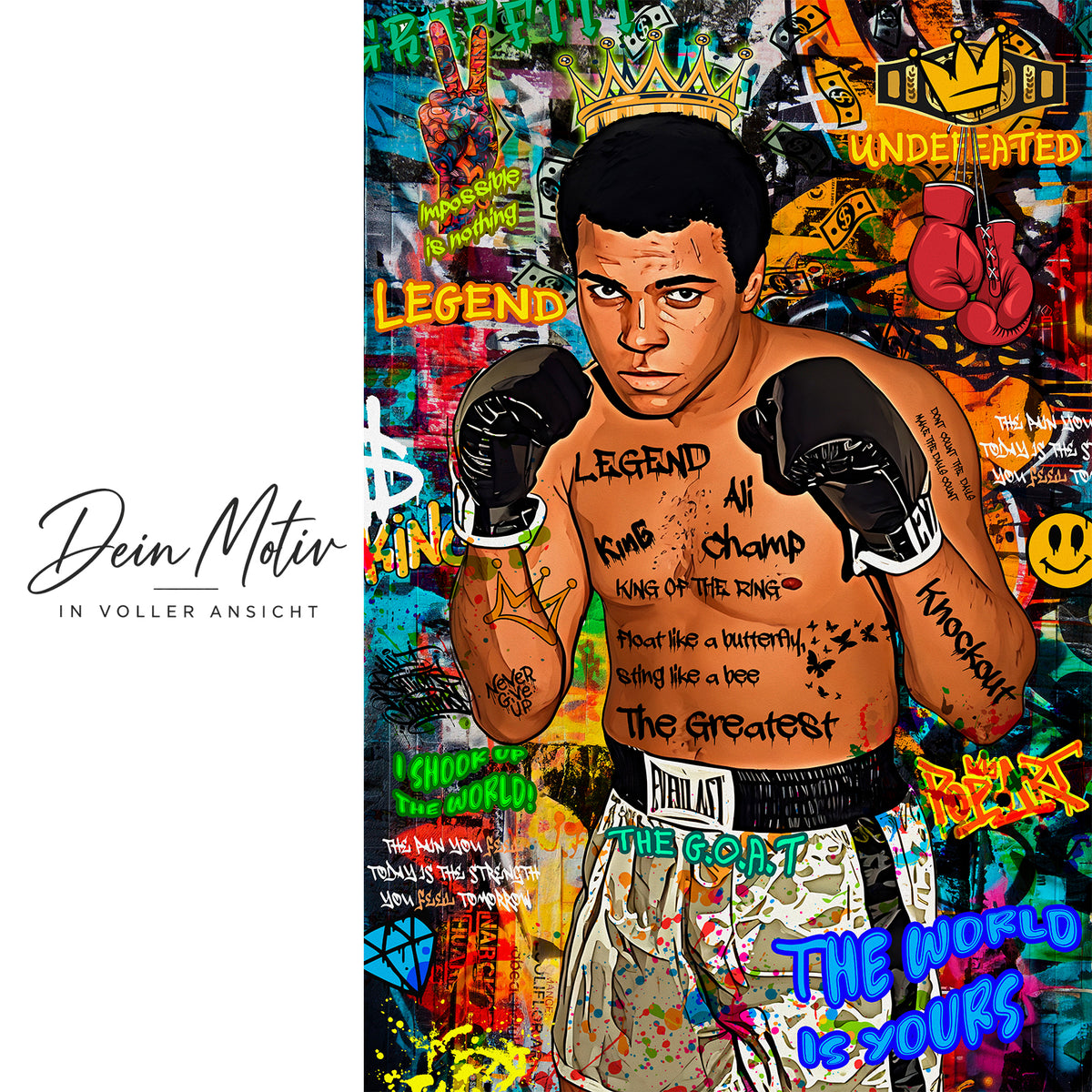 Acrylglas Wandbild -Boxing King