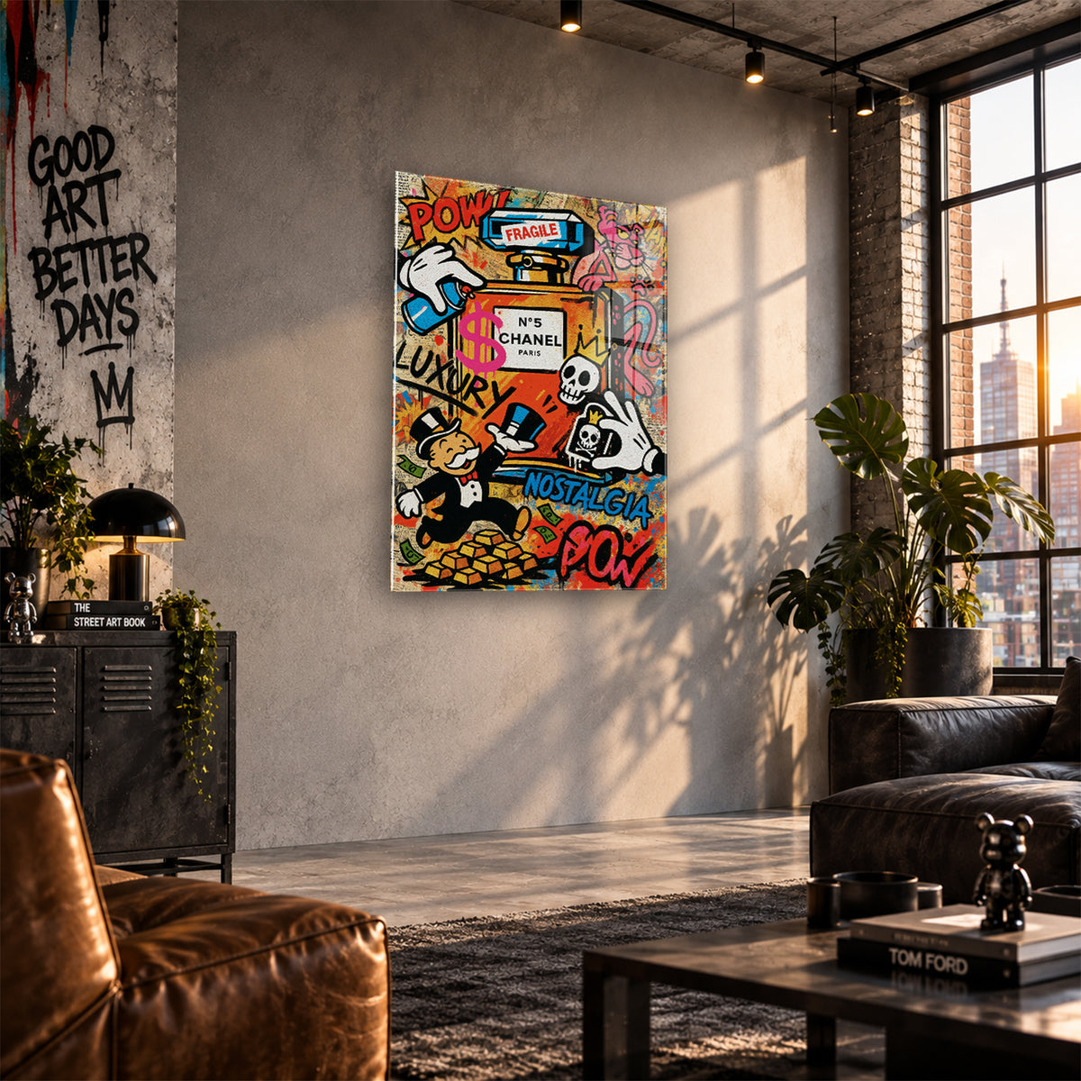 Acrylglas Wandbild -Graffiti Perfume