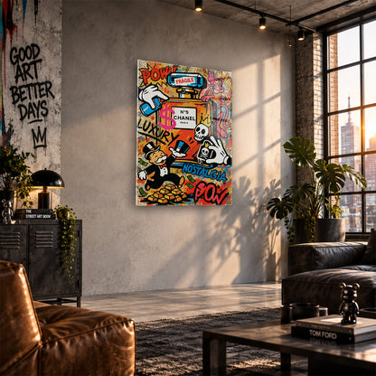 Acrylglas Wandbild -Graffiti Perfume