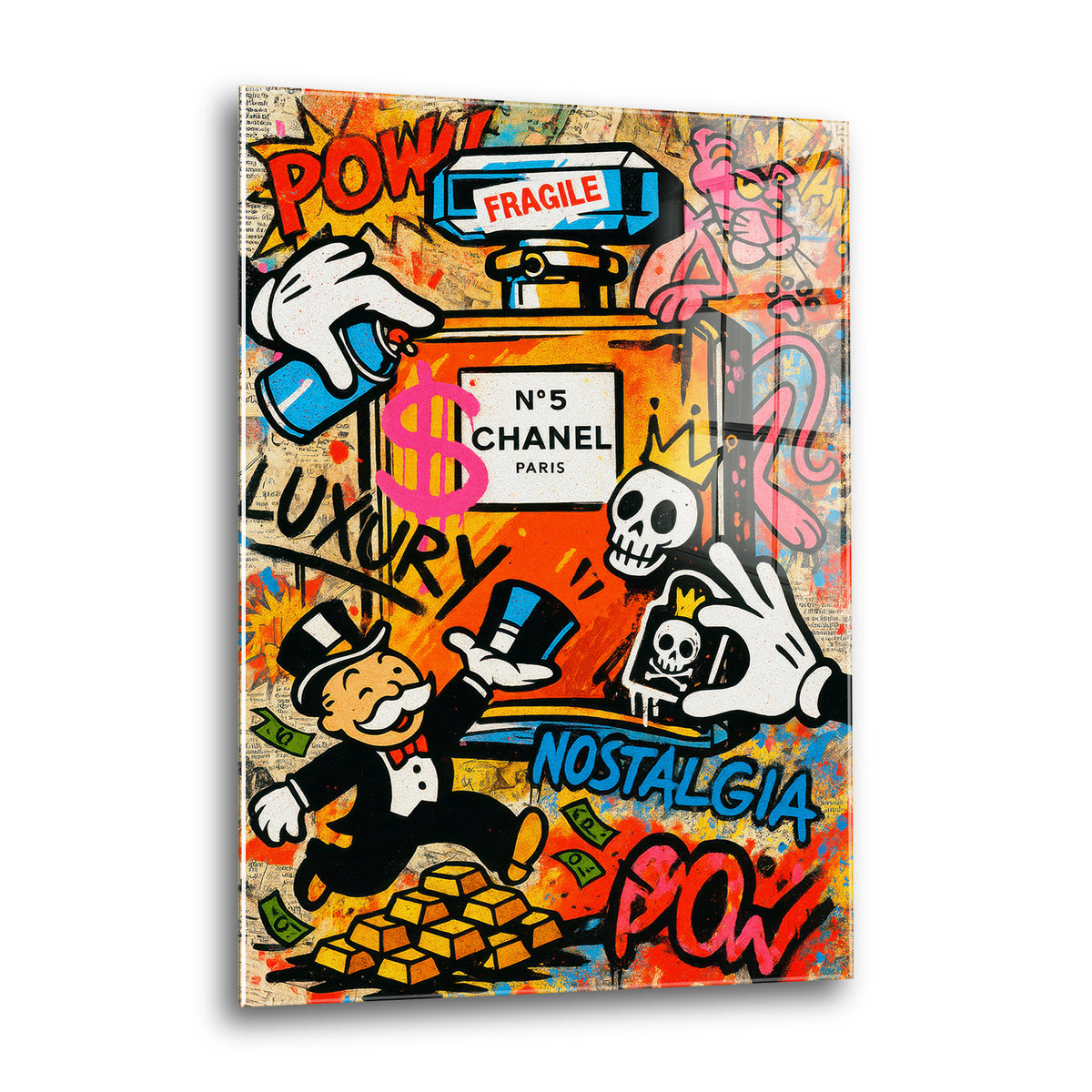 Acrylglas Wandbild -Graffiti Perfume