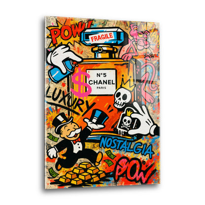 Acrylglas Wandbild -Graffiti Perfume