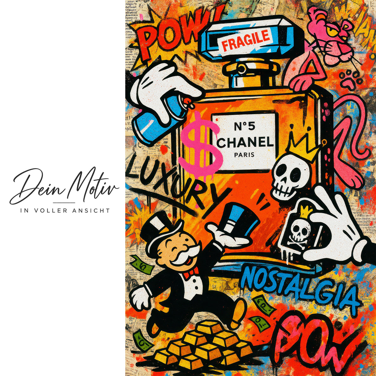 Acrylglas Wandbild -Graffiti Perfume