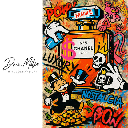 Acrylglas Wandbild -Graffiti Perfume