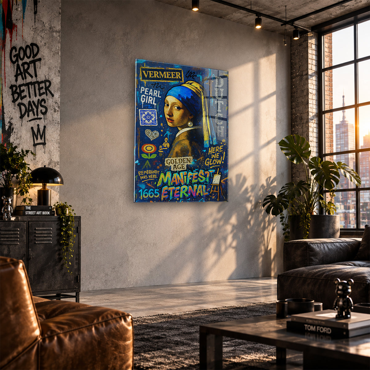 Acrylglas Wandbild -Blue Woman