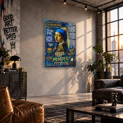 Acrylglas Wandbild -Blue Woman