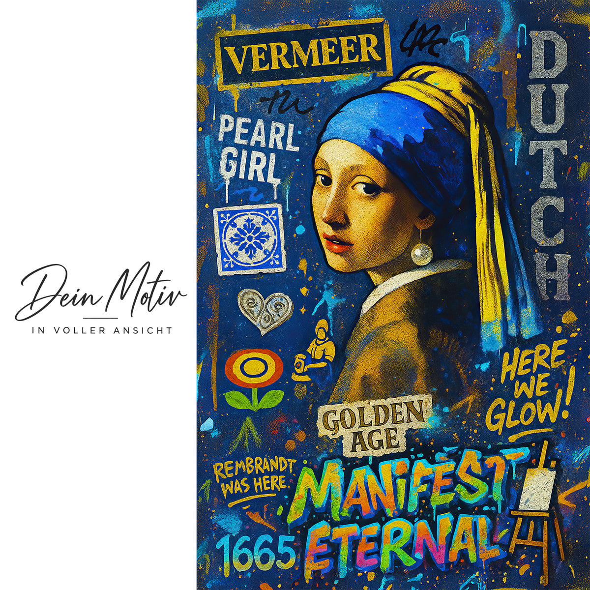 Acrylglas Wandbild -Blue Woman