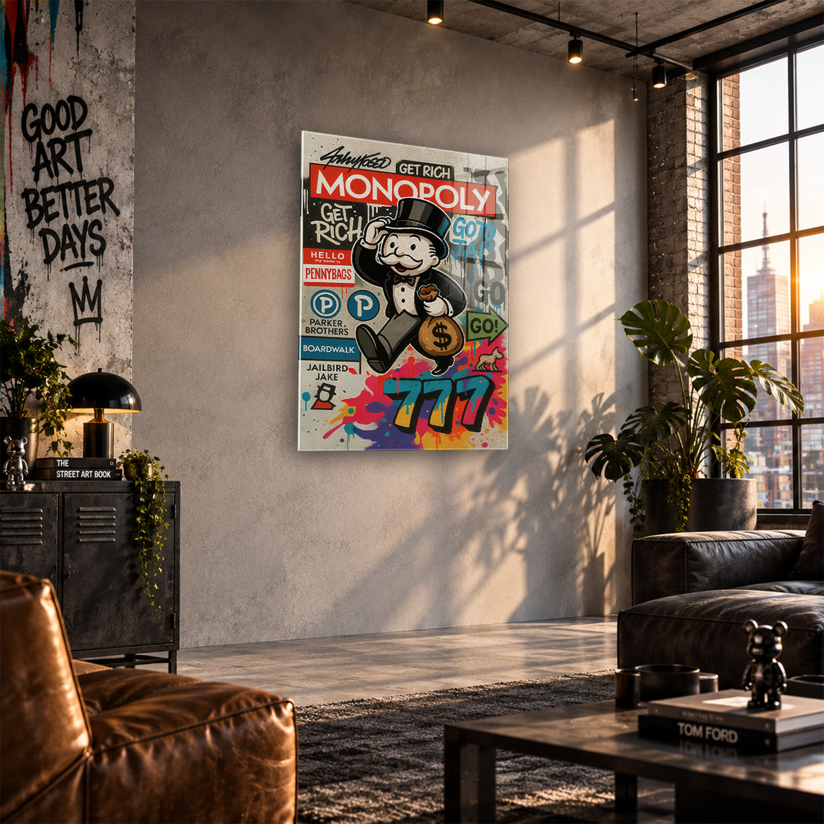 Acrylglas Wandbild - Money Game